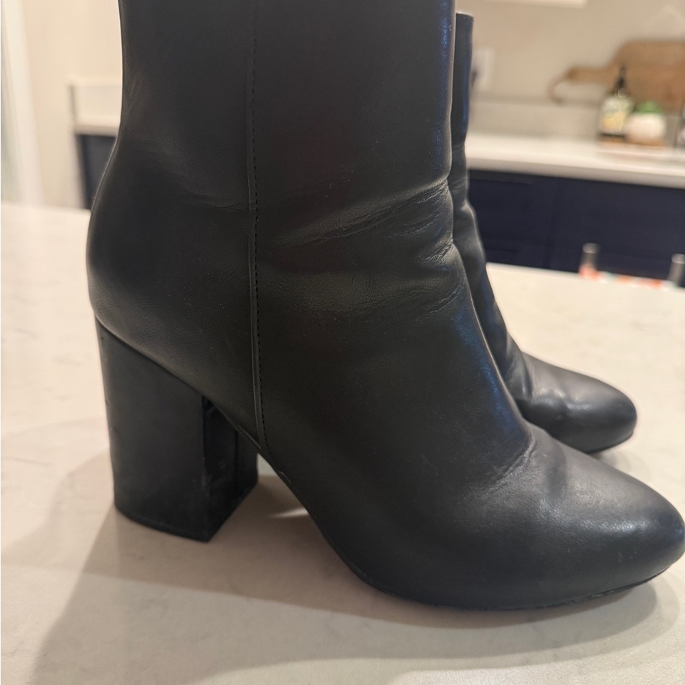 Steve Madden Black Ankle Booties